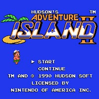 Титульный экран из Adventure Island 2