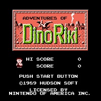 Титульный экран из Adventures of Dino Riki
