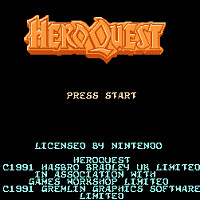 Титульный экран Hero Quest 