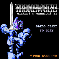 Титульный экран Ironsword - Wizards & Warriors 2
