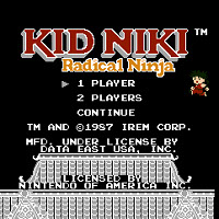 Титульный экран Kid Niki - Radical Ninja