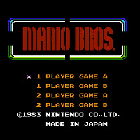 Титульный экран Mario Bros