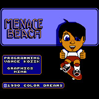 Главный экран игры Menace Beach