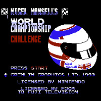 Титульный экран Nigel Mansell's World Championship Challenge