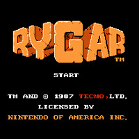 Титульный экран Rygar